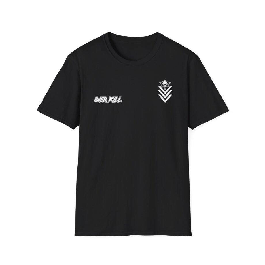 Overkill Logo Badge Skull Work Unisex Softstyle T-Shirt