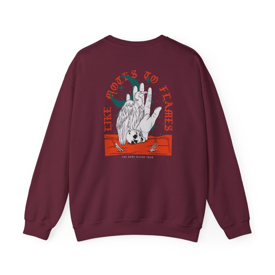 Like Moths to Flames the Dark Divine Tour Unisex Heavy Blend™ Crewneck Sweatshirt