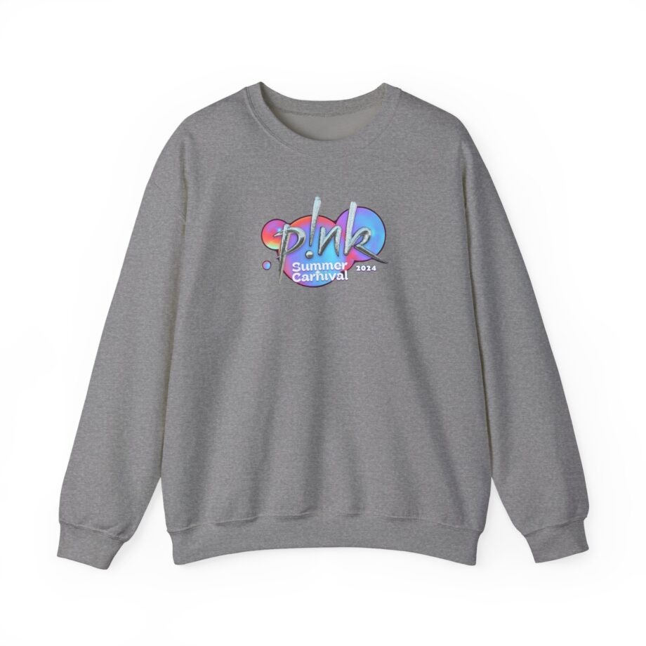 P!nk Split Tie Dye Unisex Heavy Blend™ Crewneck Sweatshirt