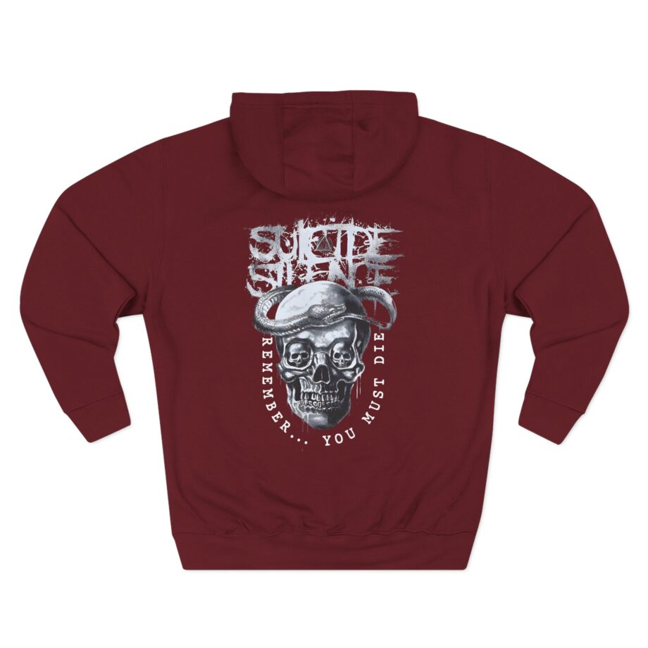 Suicide Silence Rymd Snake Skull Three-Panel Fleece Hoodie