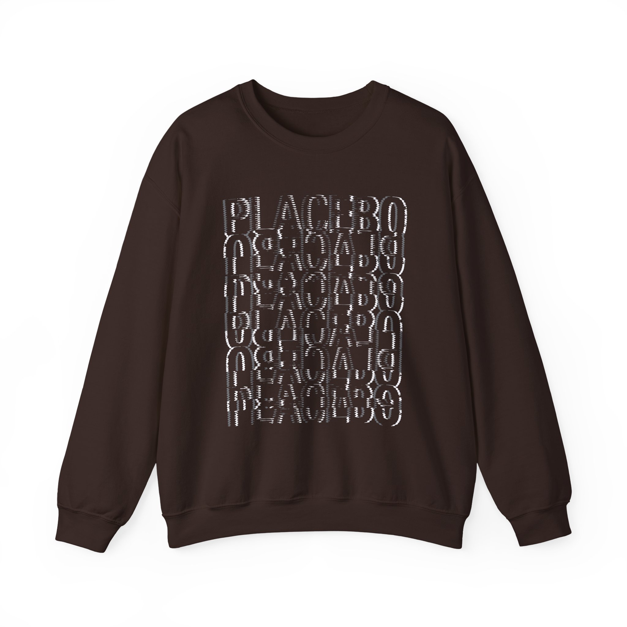 Placebo Black & White Glitch Unisex Heavy Blendâ„¢ Crewneck Sweatshirt