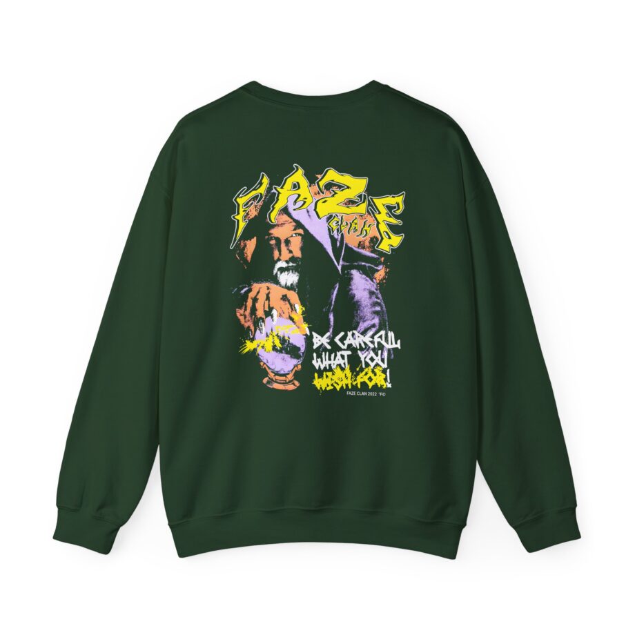 Faze Clan Be Careful What You Wish for Wizard Unisex Heavy Blend™ Crewneck Sweatshirt
