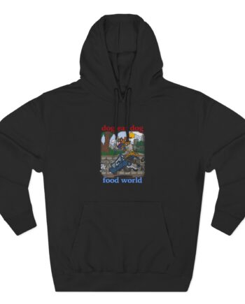 Niko B Cartoon Dog Three-panel Fleece Hoodie