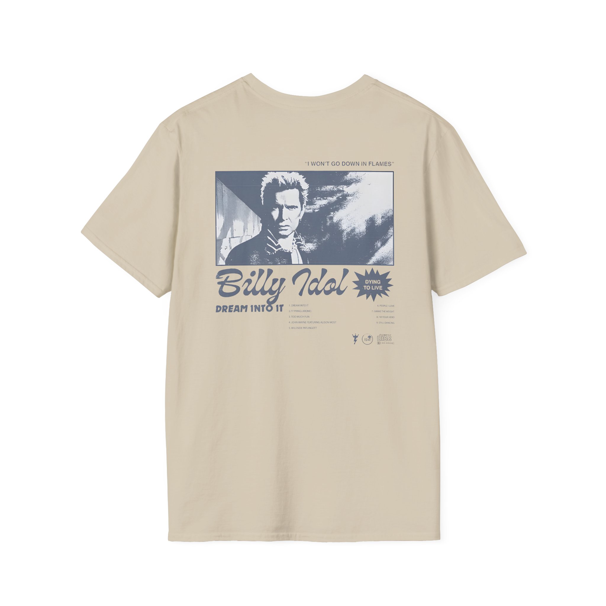 Billy Idol Billy Script Unisex Softstyle T-Shirt