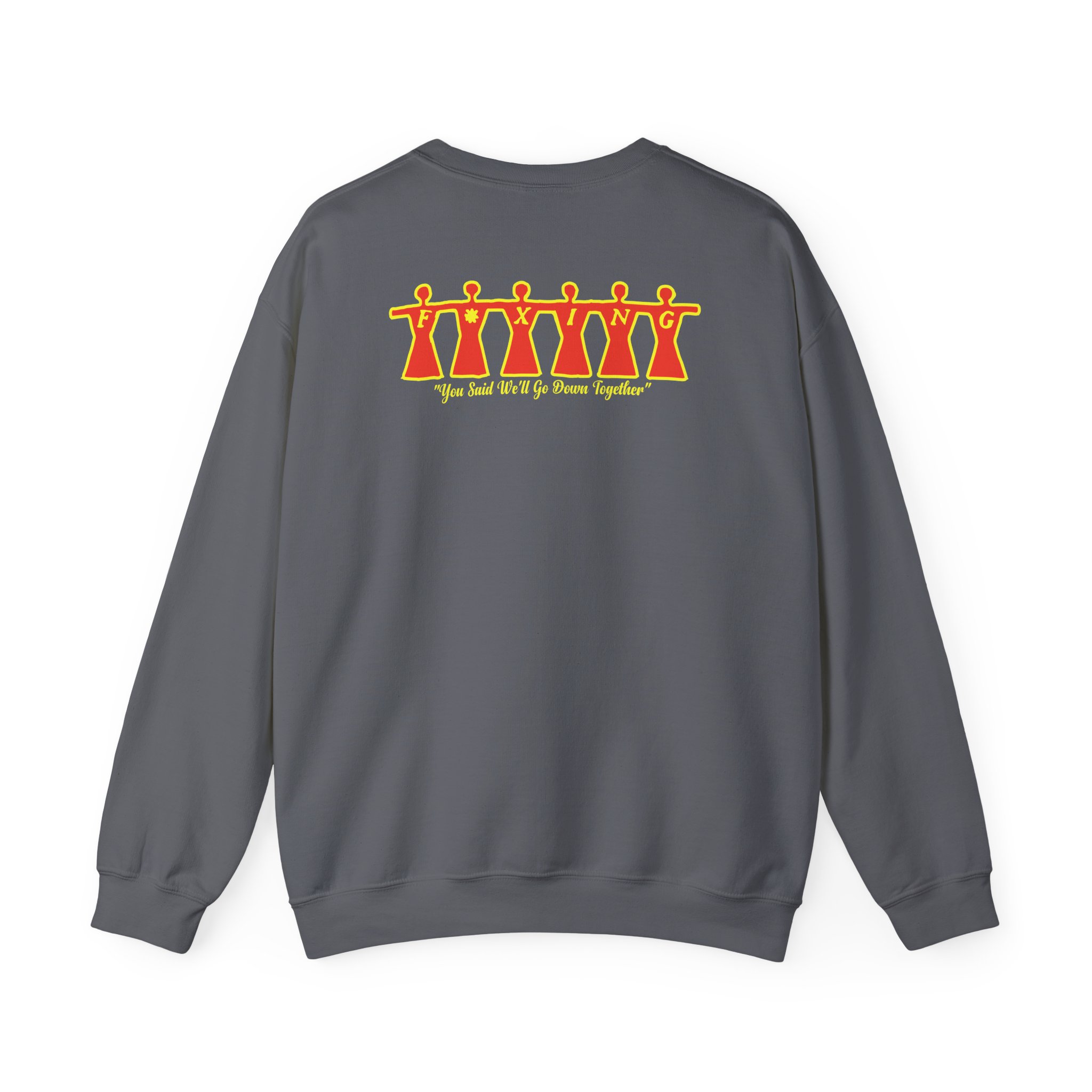 Foxing Moon Face Unisex Heavy Blendâ„¢ Crewneck Sweatshirt