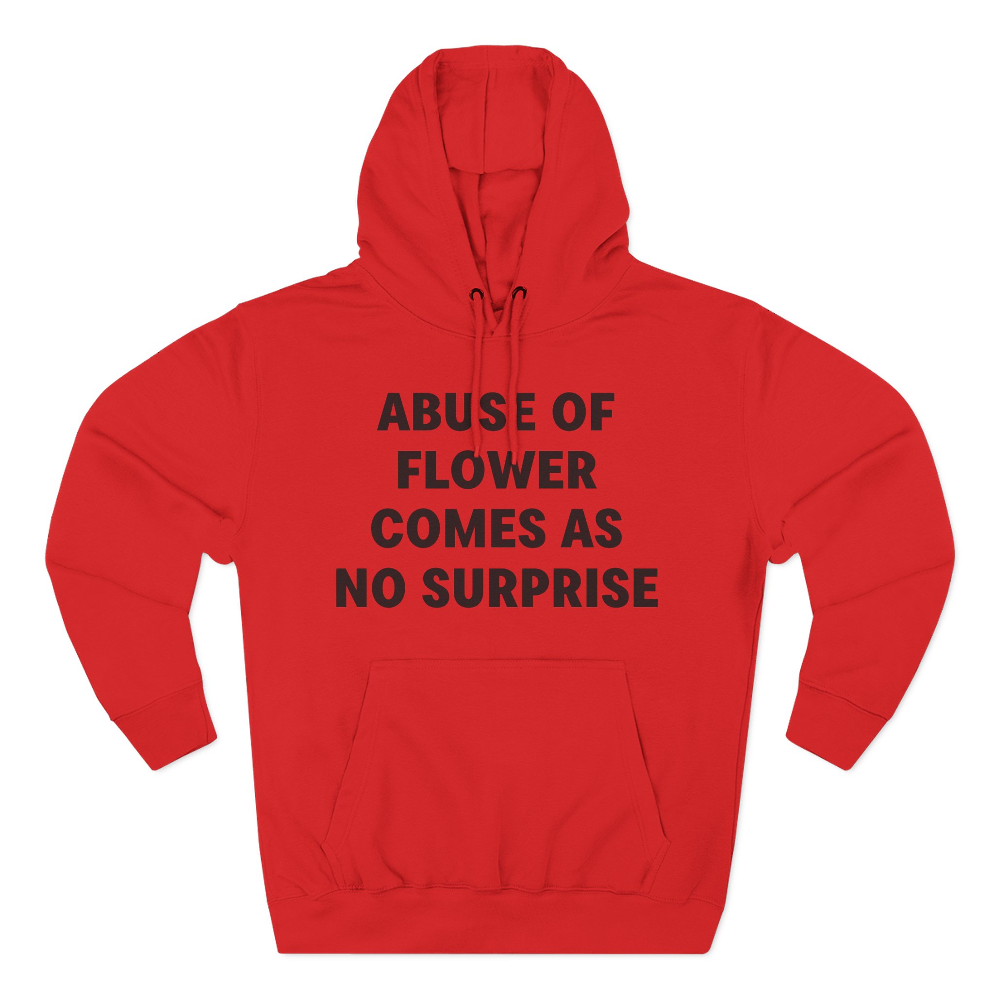 Jenny Holzer Abuse of Flower Comes as No Surprise Three-Panel Fleece Hoodie