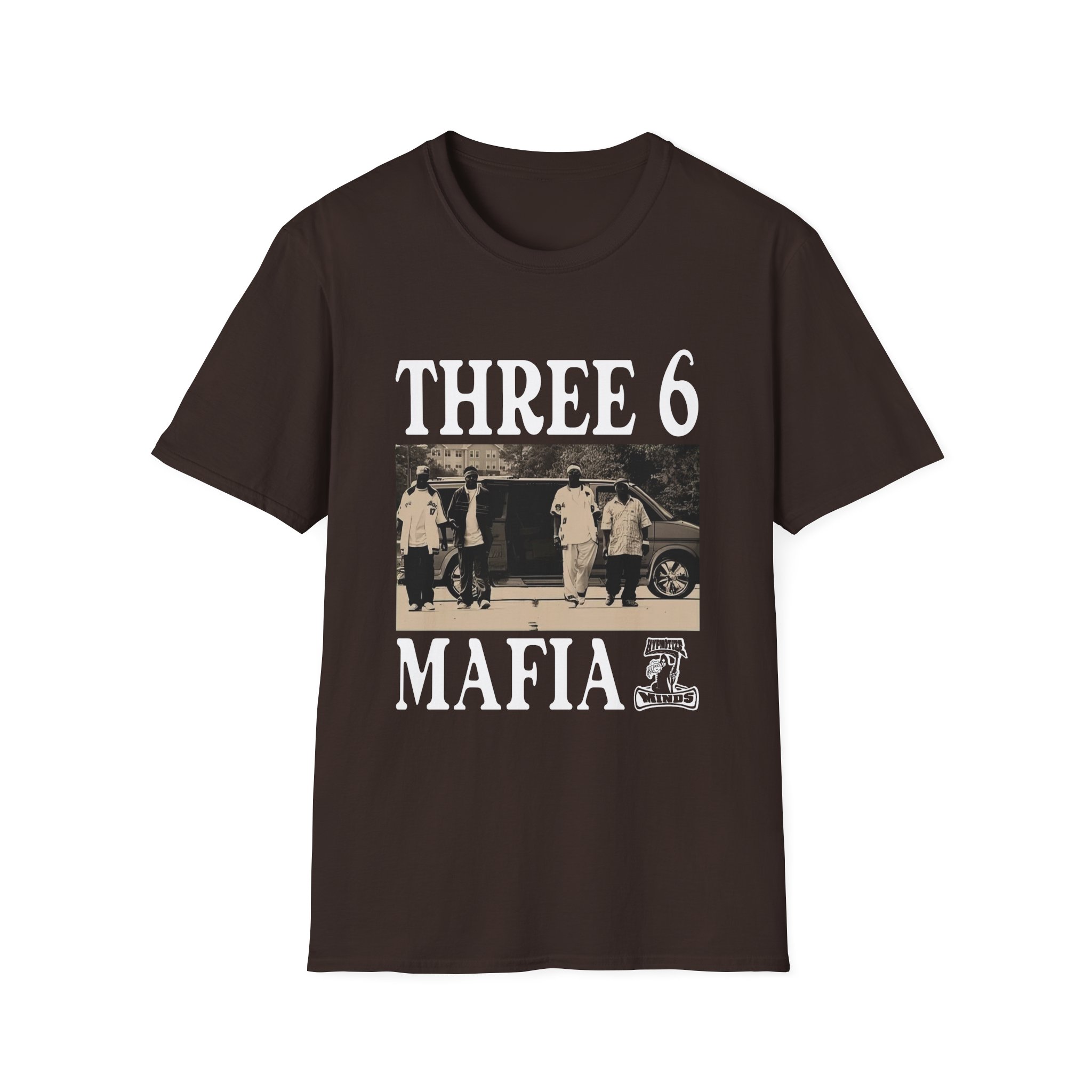 Three 6 Mafia Ridin Spinners Unisex Softstyle T-Shirt
