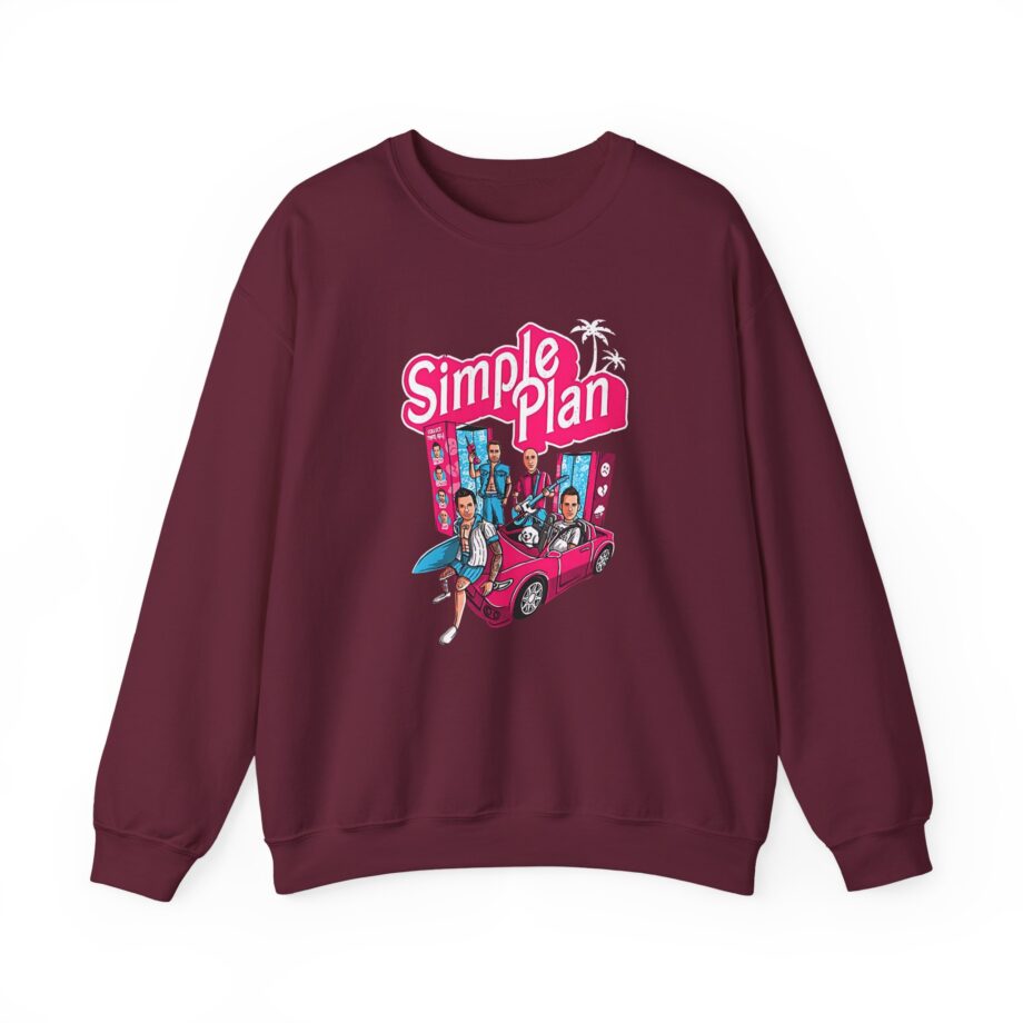 Simple Plan Dolls and Car Unisex Heavy Blend™ Crewneck Sweatshirt