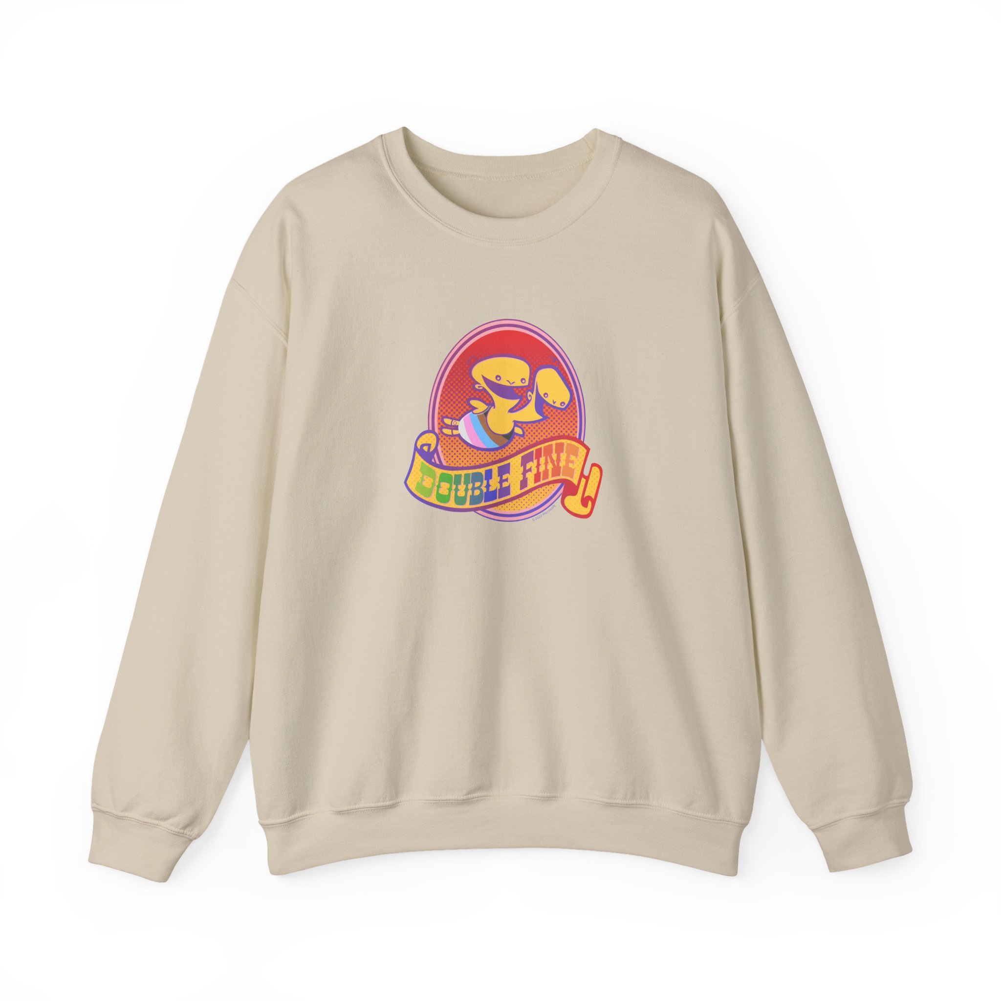 Double Fine Pride Unisex Heavy Blendâ„¢ Crewneck Sweatshirt