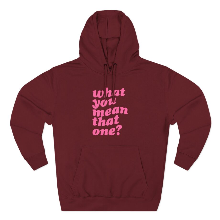 Shawty Bae What You Mean Three-Panel Fleece Hoodie