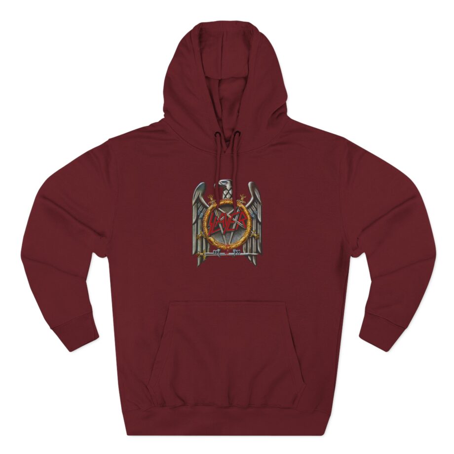 Slayer Silver Eagle Three-Panel Fleece Hoodie