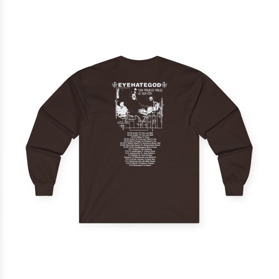 Eyehategod Turn Troubled Tables Us Tour Unisex Ultra Cotton Long Sleeve Tee