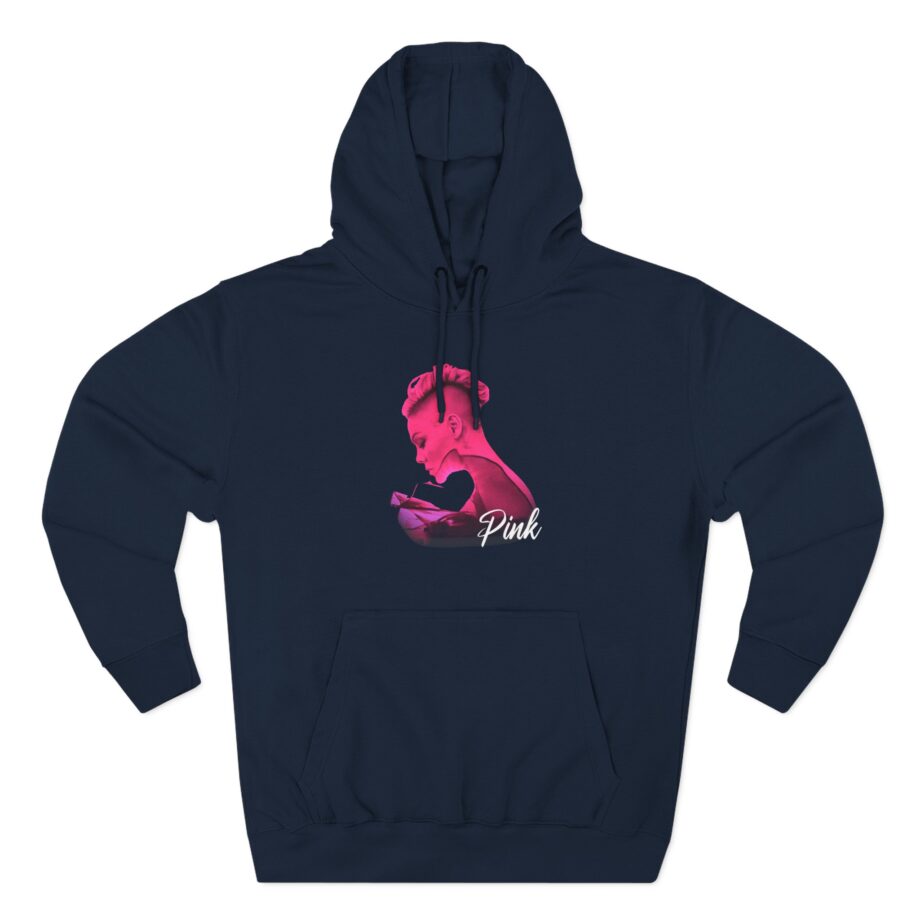 P!nk Silhouette Photo Peach Three-Panel Fleece Hoodie
