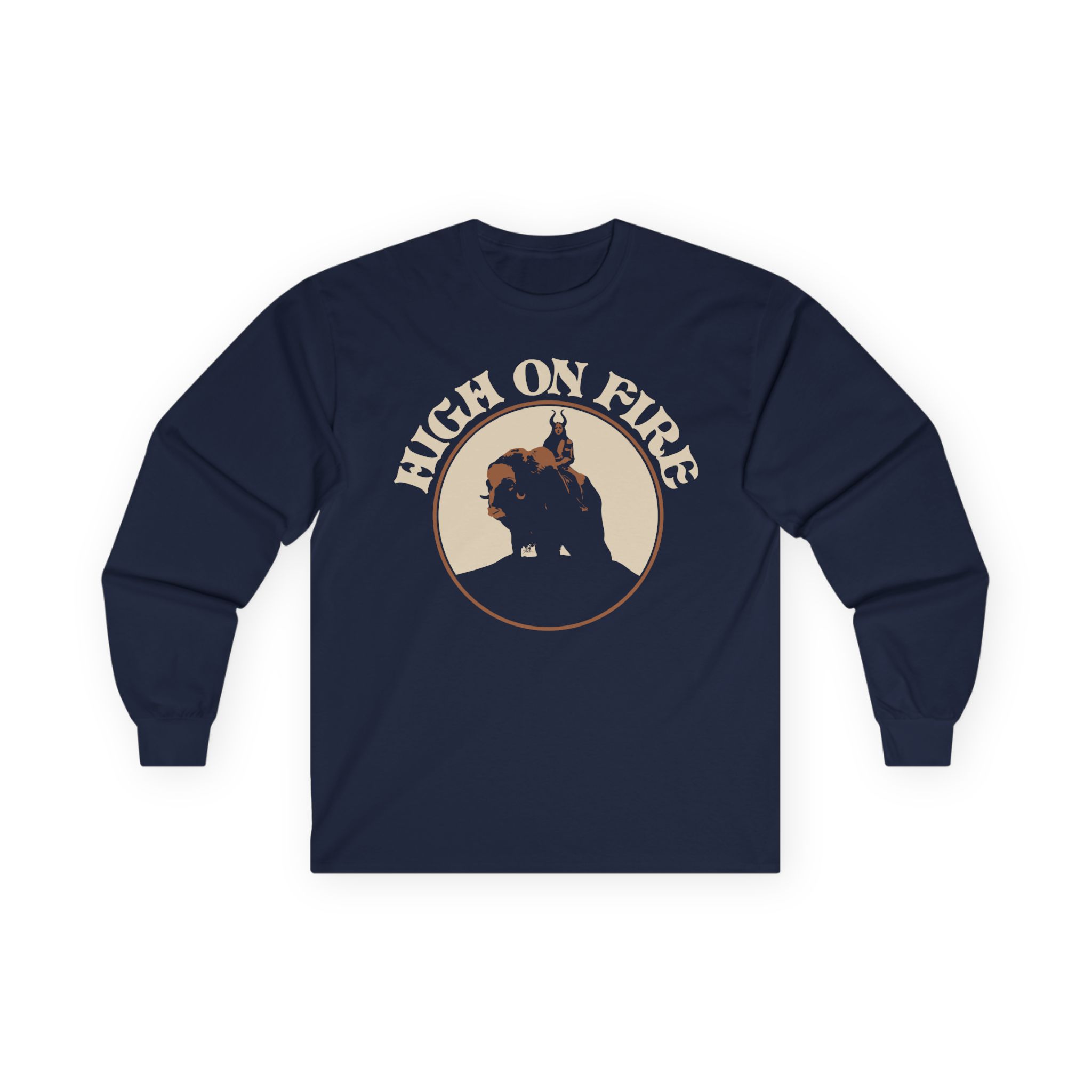 High on Fire Musk Ox Rider Unisex Ultra Cotton Long Sleeve Tee