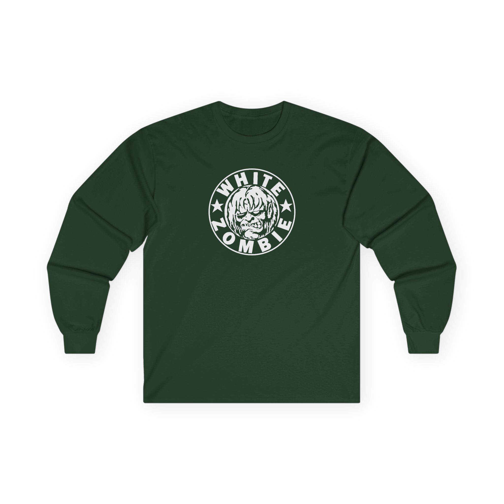 White Zombie Circle Logo Unisex Ultra Cotton Long Sleeve Tee