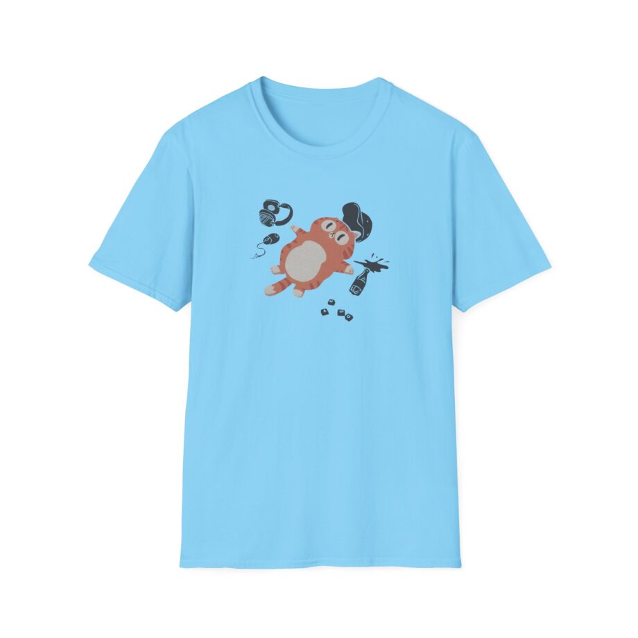 Lirik Gamed Out Cat Unisex Softstyle T-Shirt