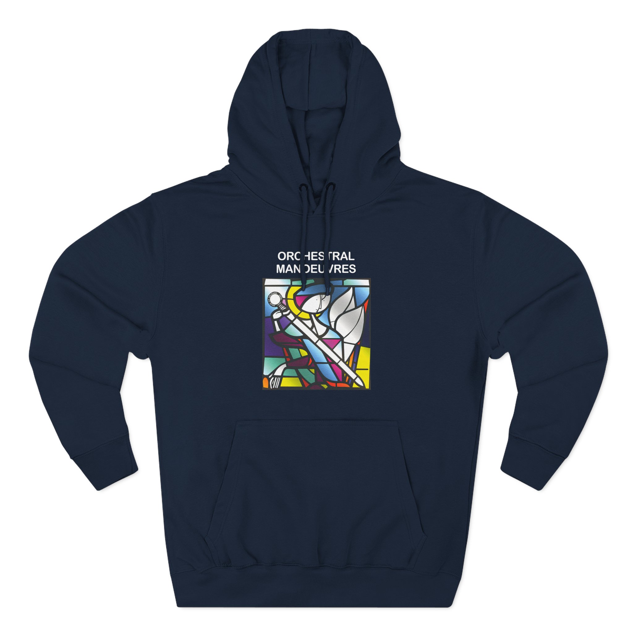 Omd Orchestral Manoeuvres Three-Panel Fleece Hoodie