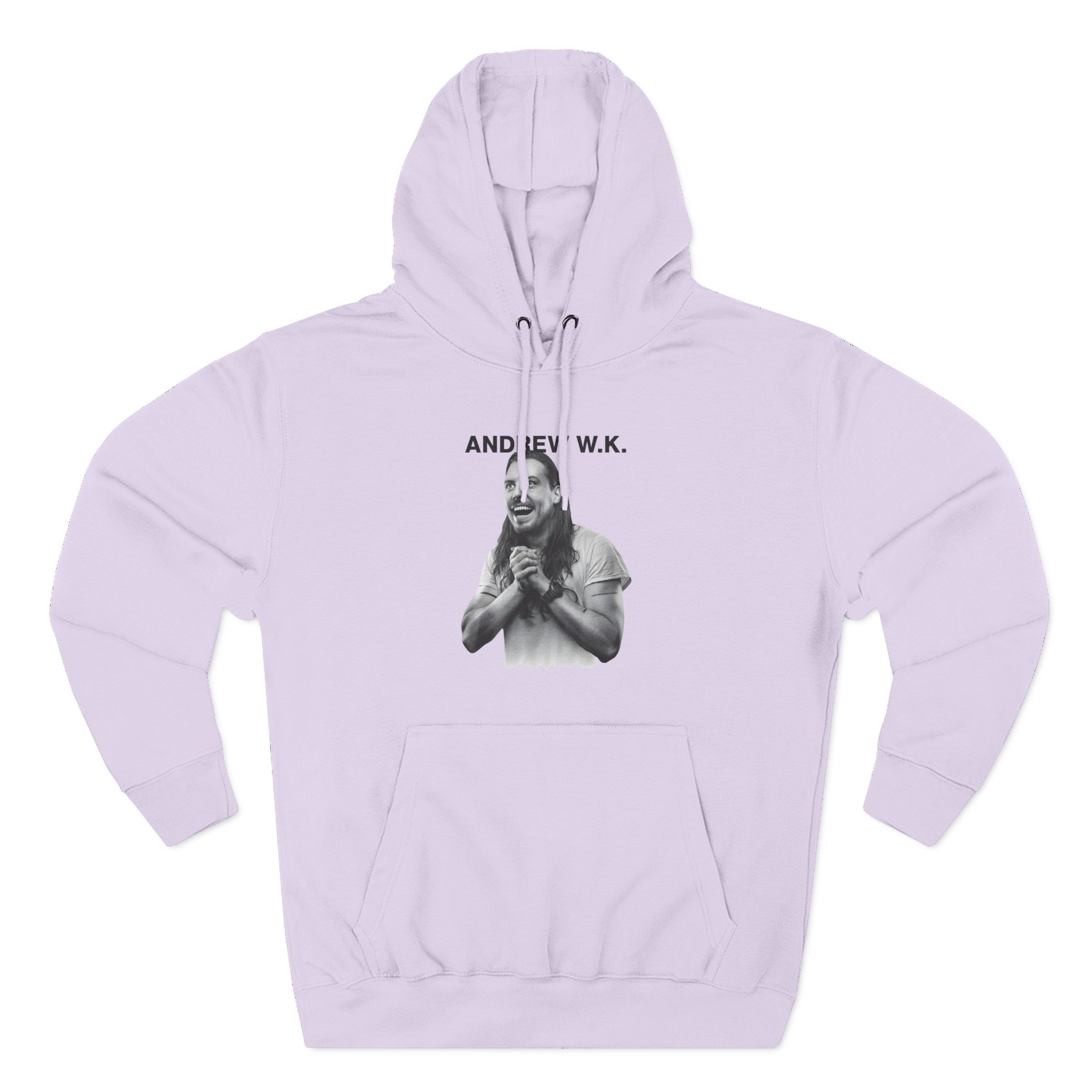 Andrew Wk Happy Three-Panel Fleece Hoodie