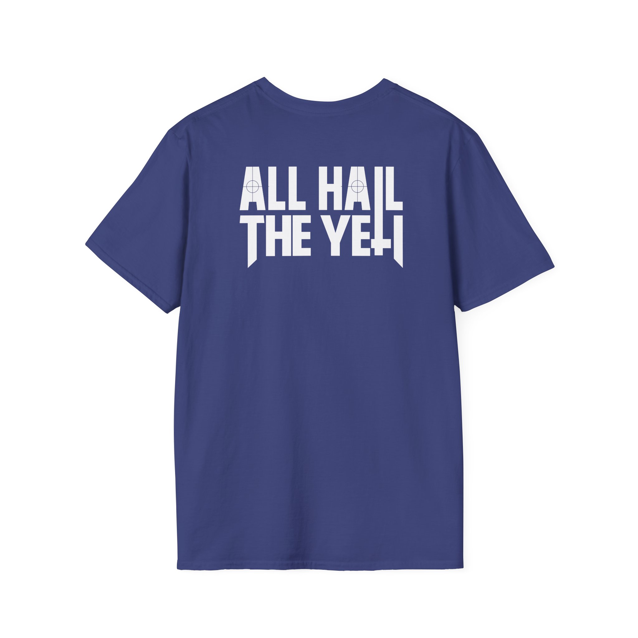 All Hail the Yeti Side Logo Unisex Softstyle T-Shirt