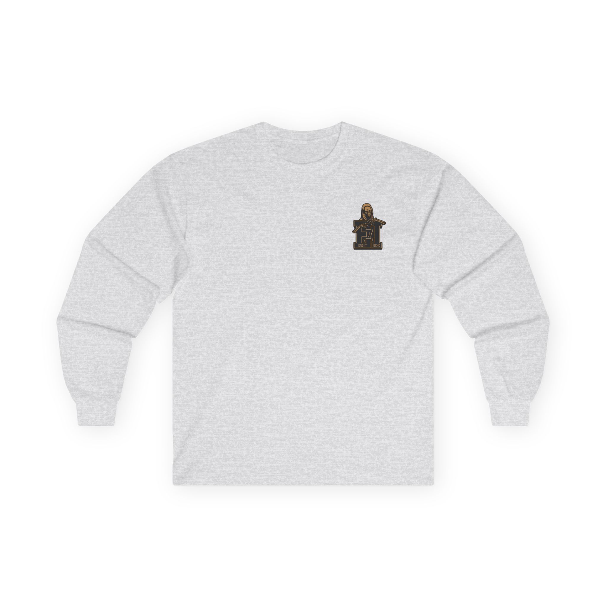 End It Bchc Reaper Emblem Unisex Ultra Cotton Long Sleeve Tee