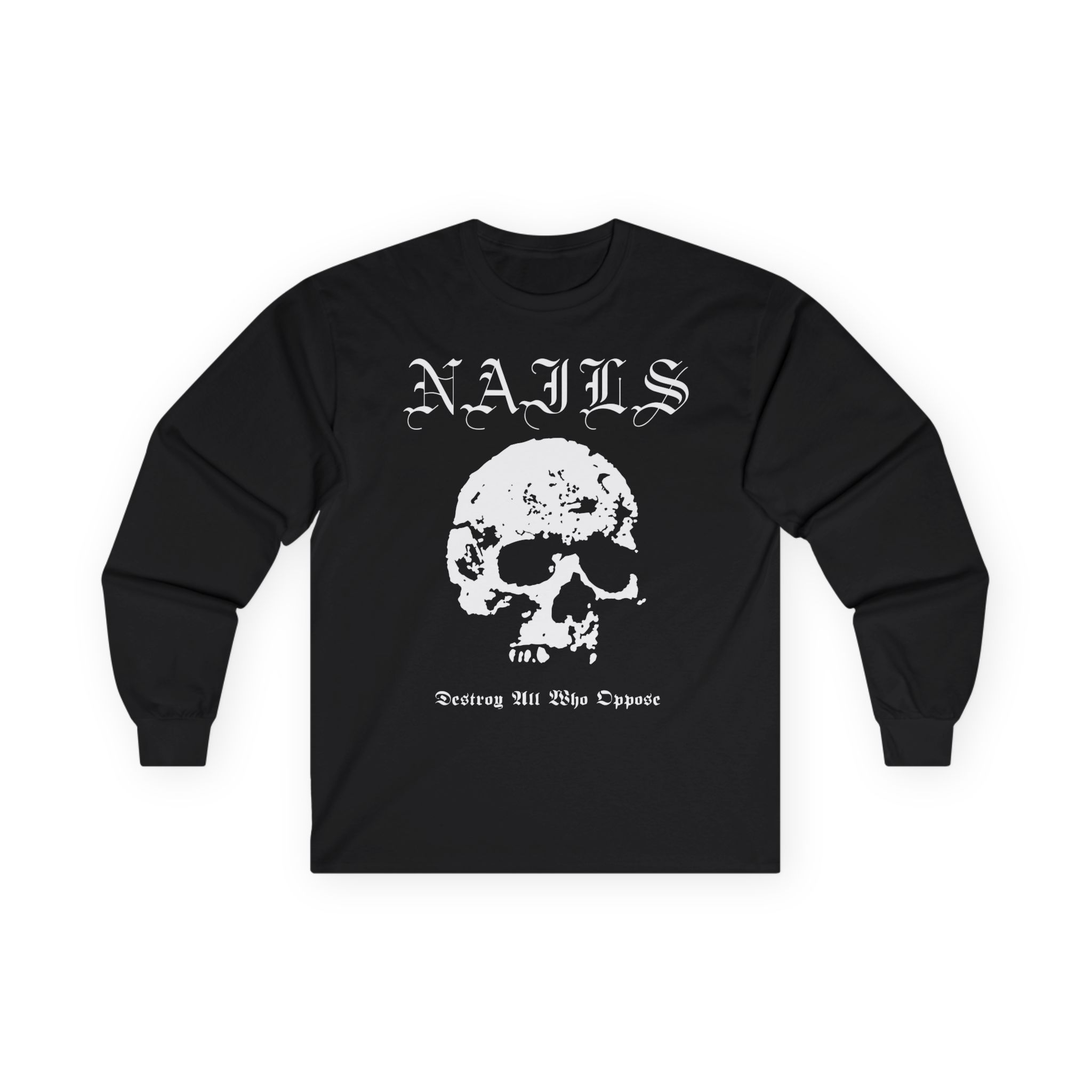 Nails Destroy Skull Unisex Ultra Cotton Long Sleeve Tee