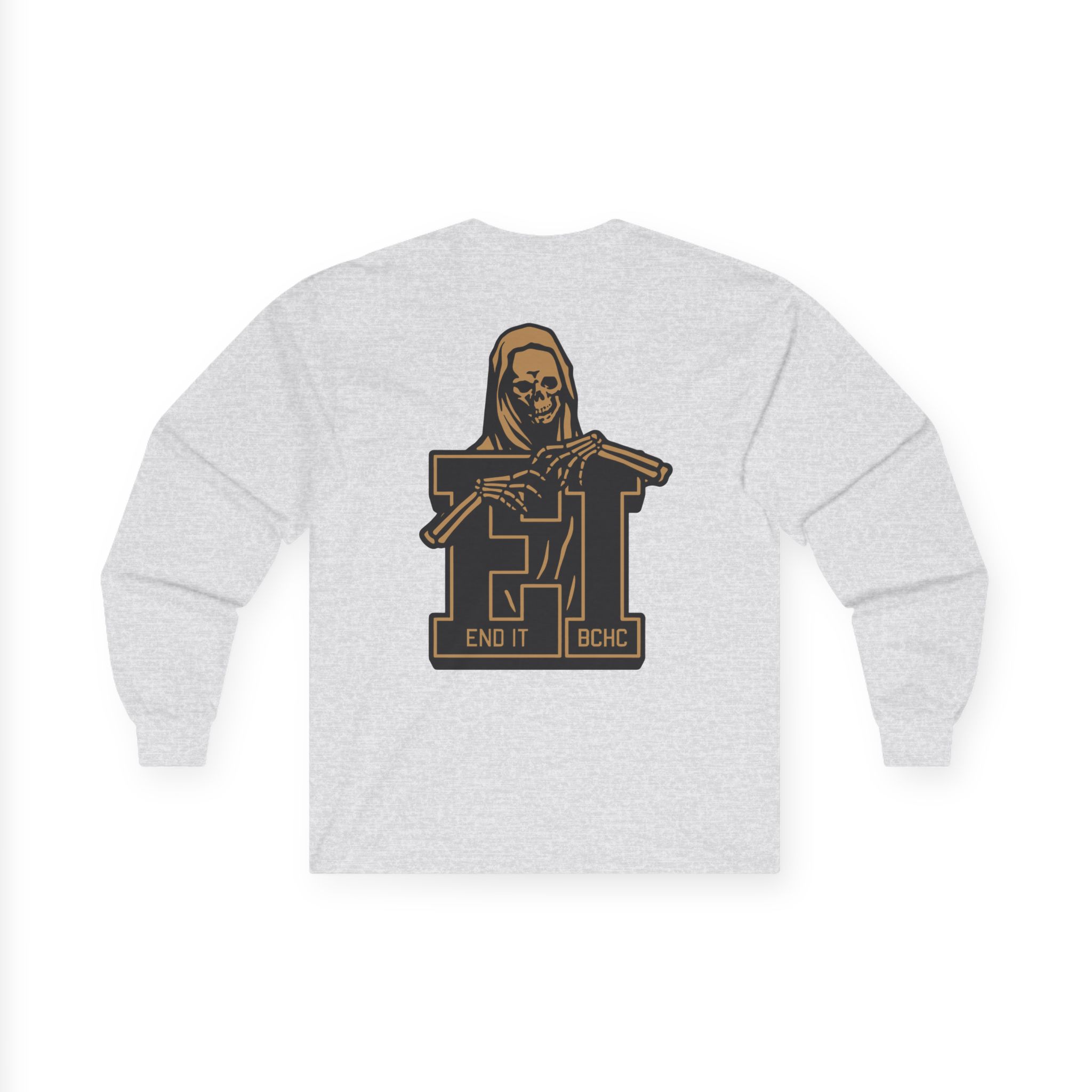 End It Bchc Reaper Emblem Unisex Ultra Cotton Long Sleeve Tee
