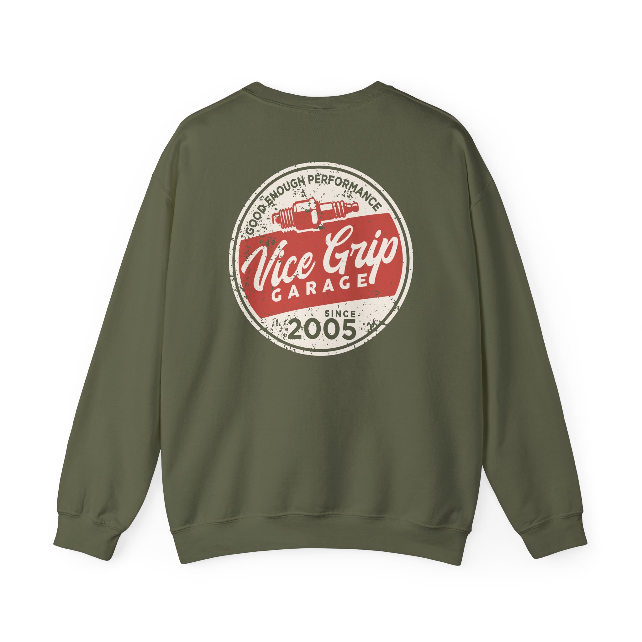 Vicegripgarage Good Enough Performance Redkap Unisex Heavy Blendâ„¢ Crewneck Sweatshirt