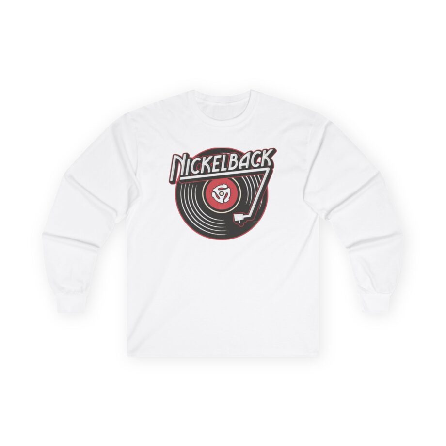 Nickelback Record Natural Ringer Unisex Ultra Cotton Long Sleeve Tee