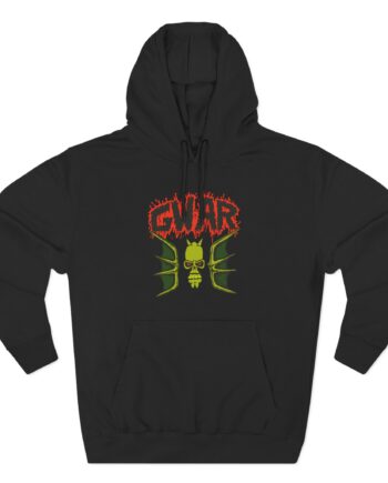 Gwar Frenchy by Chuck Varga Three-Panel Fleece Hoodie