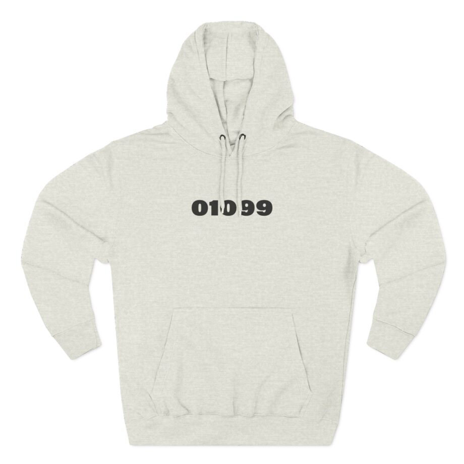 01099 Basic Three-Panel Fleece Hoodie