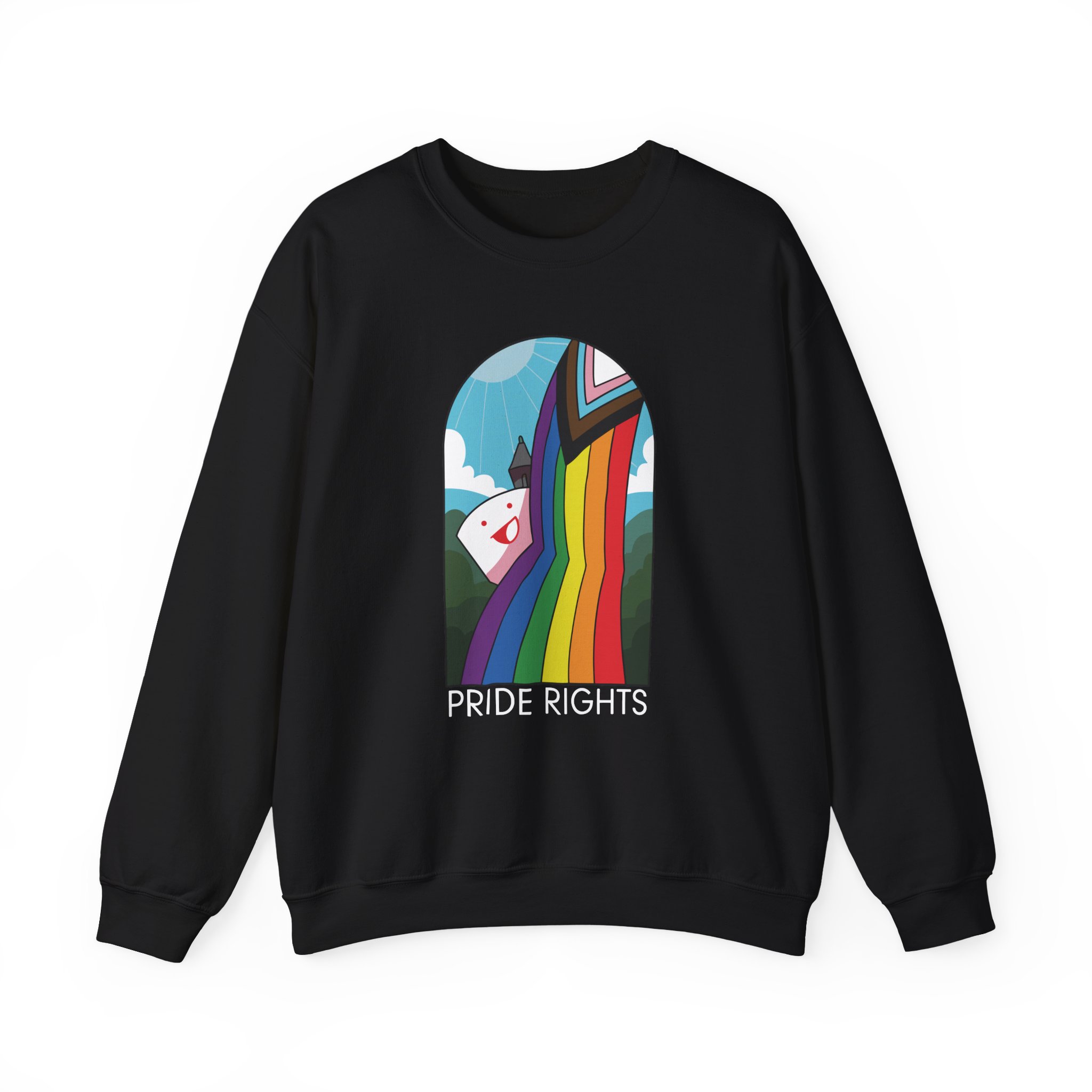Drawfee Pride Rights Unisex Heavy Blendâ„¢ Crewneck Sweatshirt