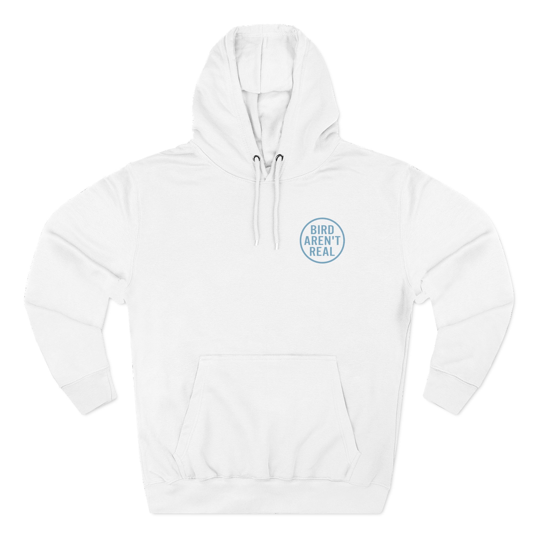 Birds Arent Real Trench Coat Hemp Three-Panel Fleece Hoodie