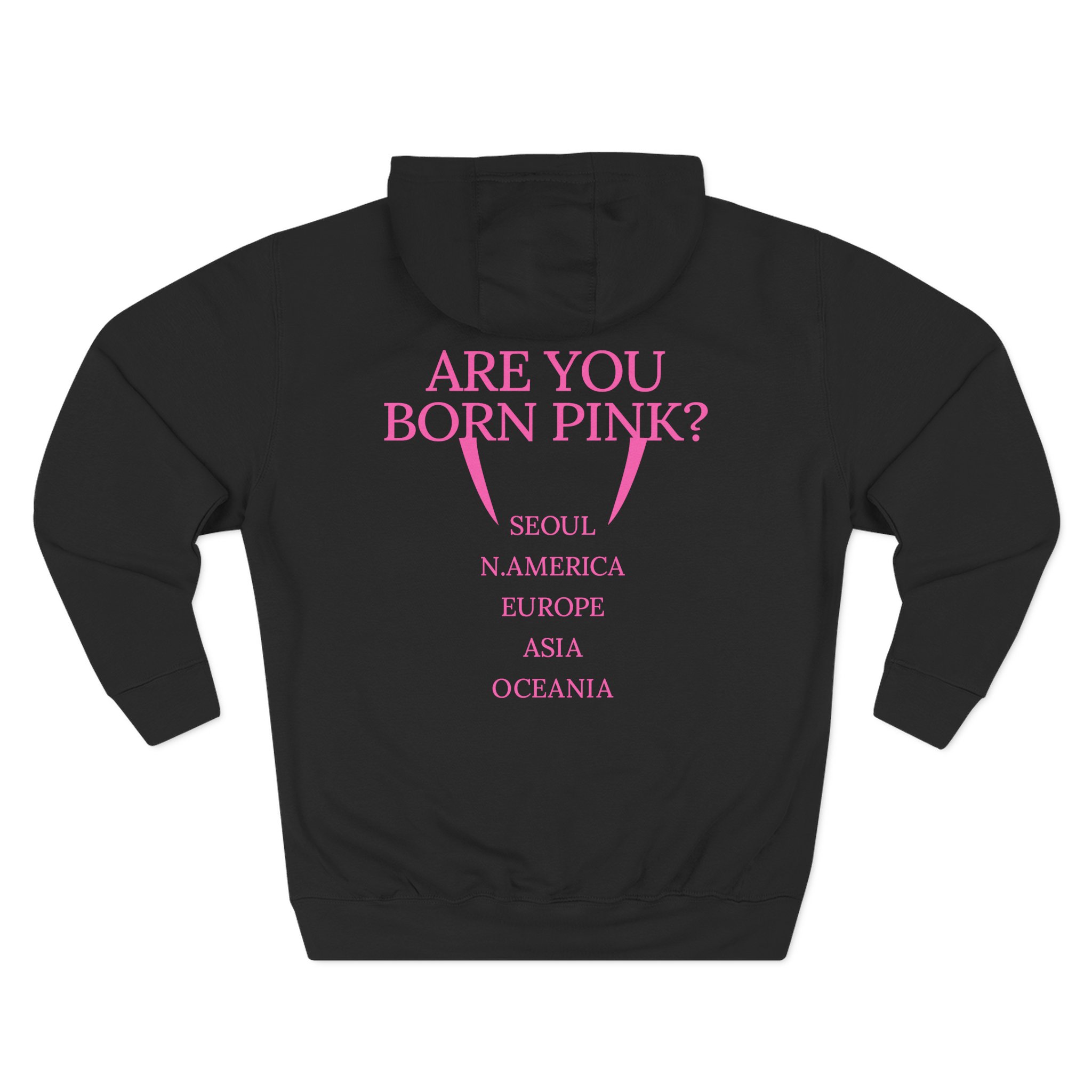 B Are You Born Pink Three-Panel Fleece Hoodie
