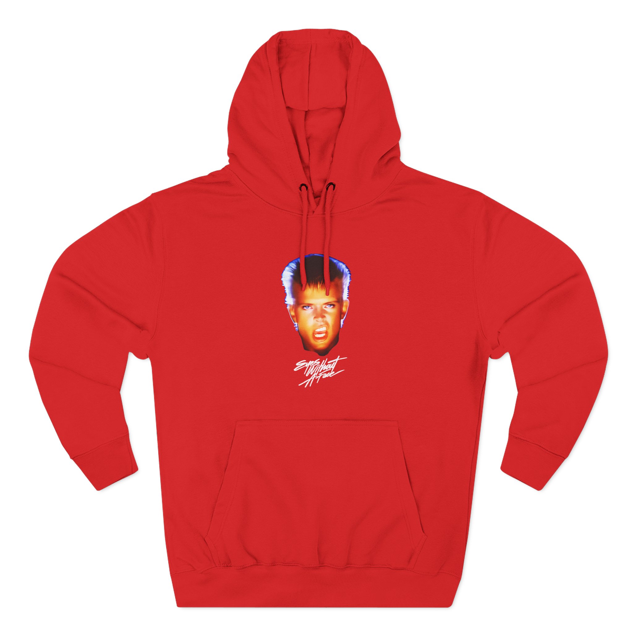Billy Idol Eyes Without a Face Photo Three-Panel Fleece Hoodie