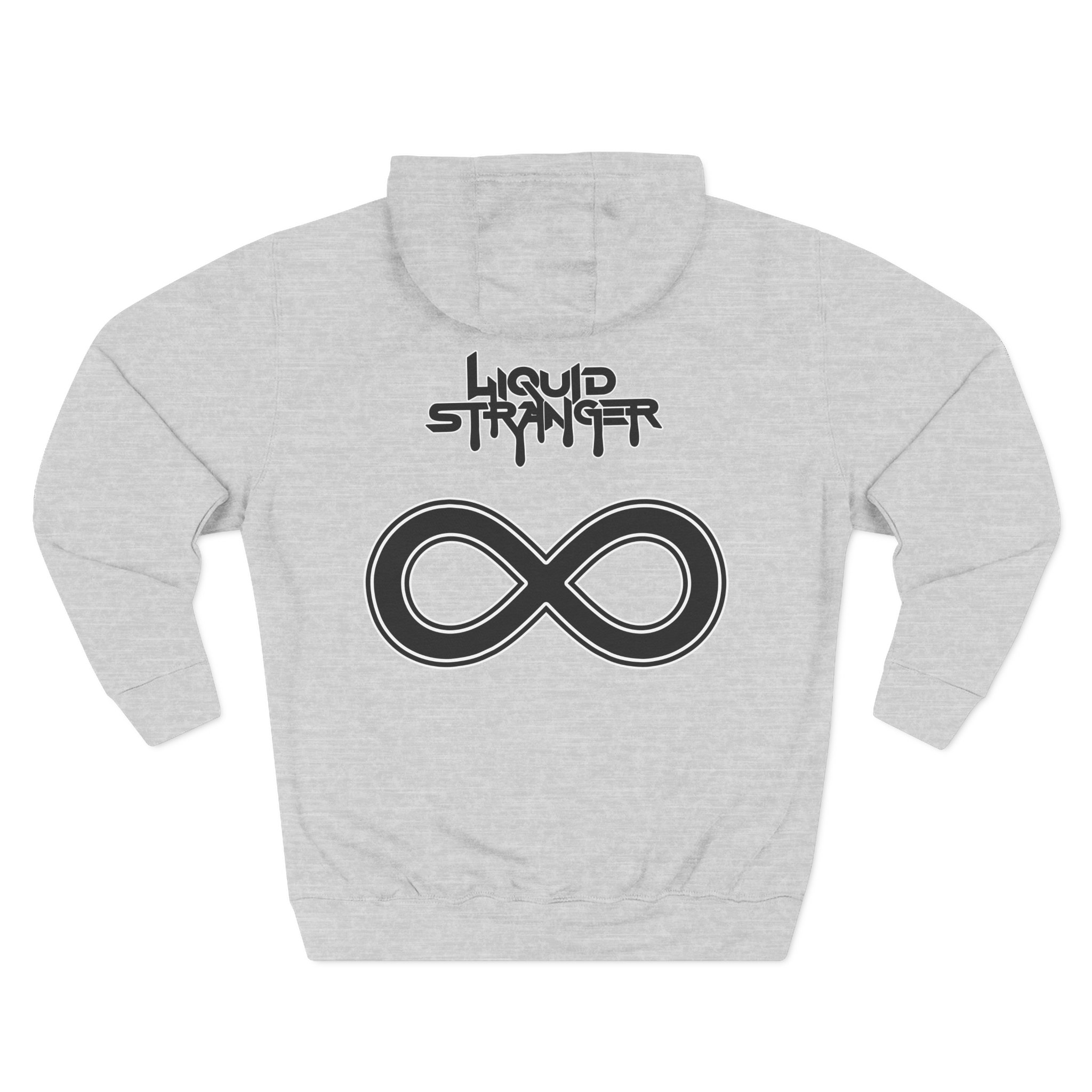 Liquid Stranger Geometric Three-Panel Fleece Hoodie