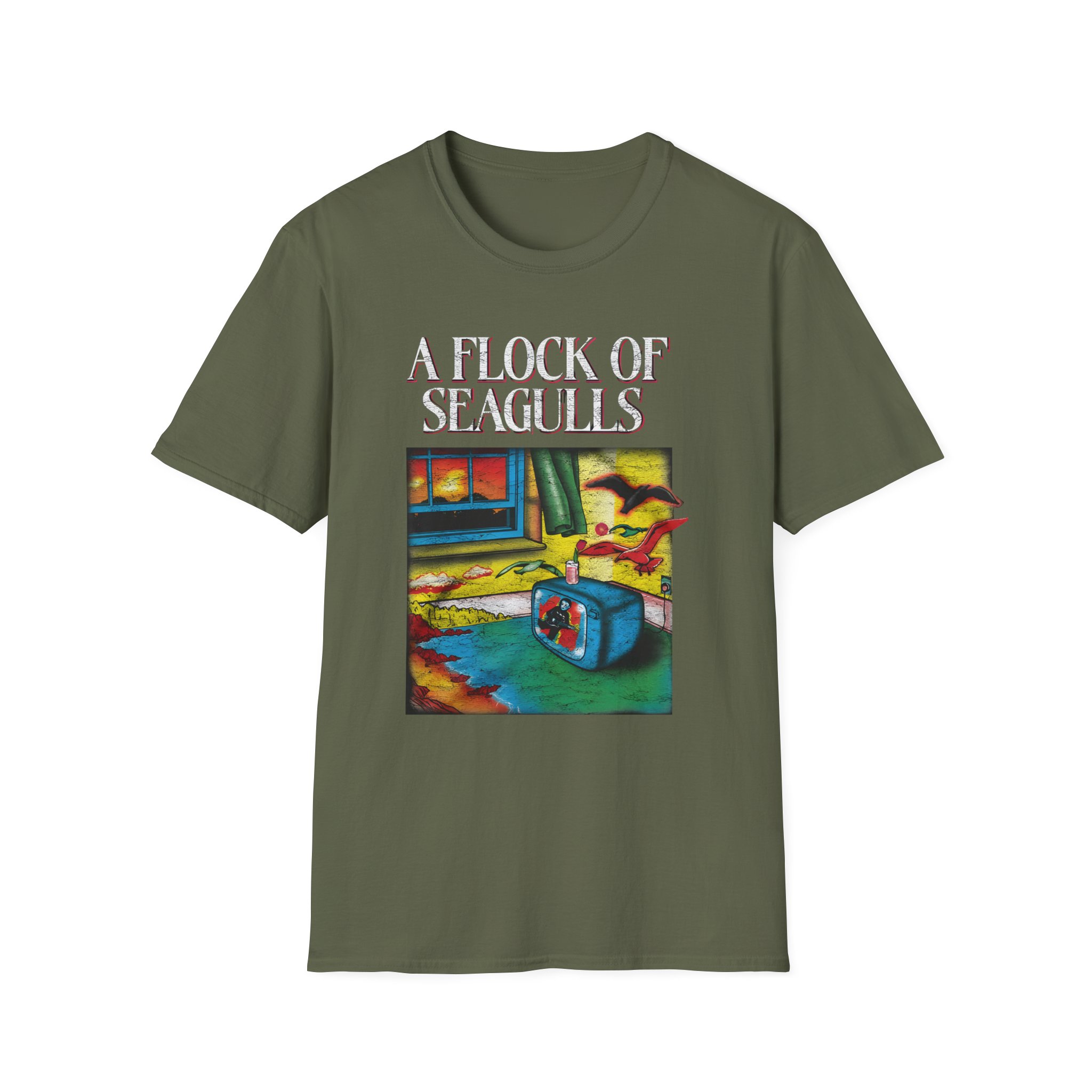 A Flock of Seagulls I Ran Tour Unisex Softstyle T-Shirt
