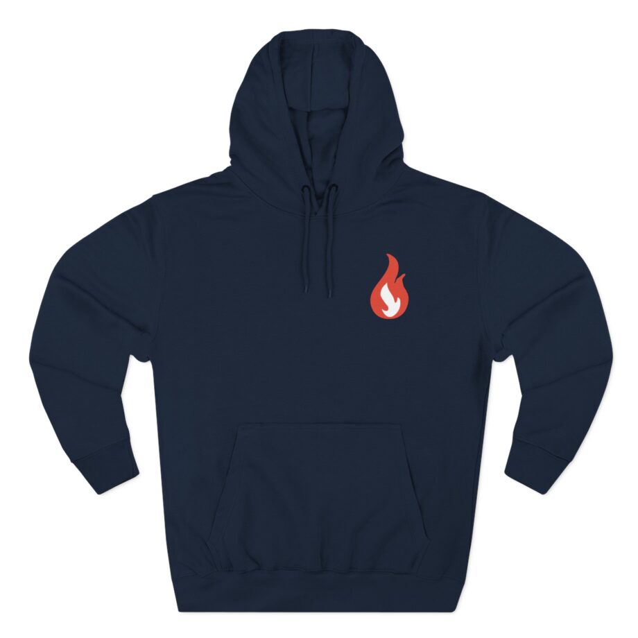 Like Moths to Flames Three-Panel Fleece Hoodie