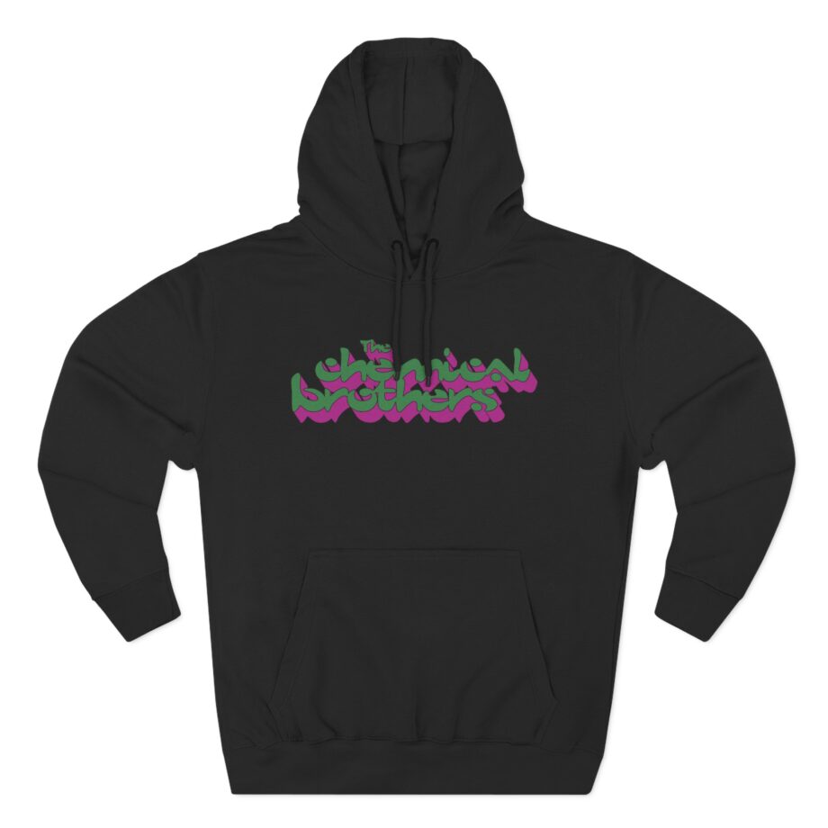 The Chemical Brothers 3d Logo Three-Panel Fleece Hoodie