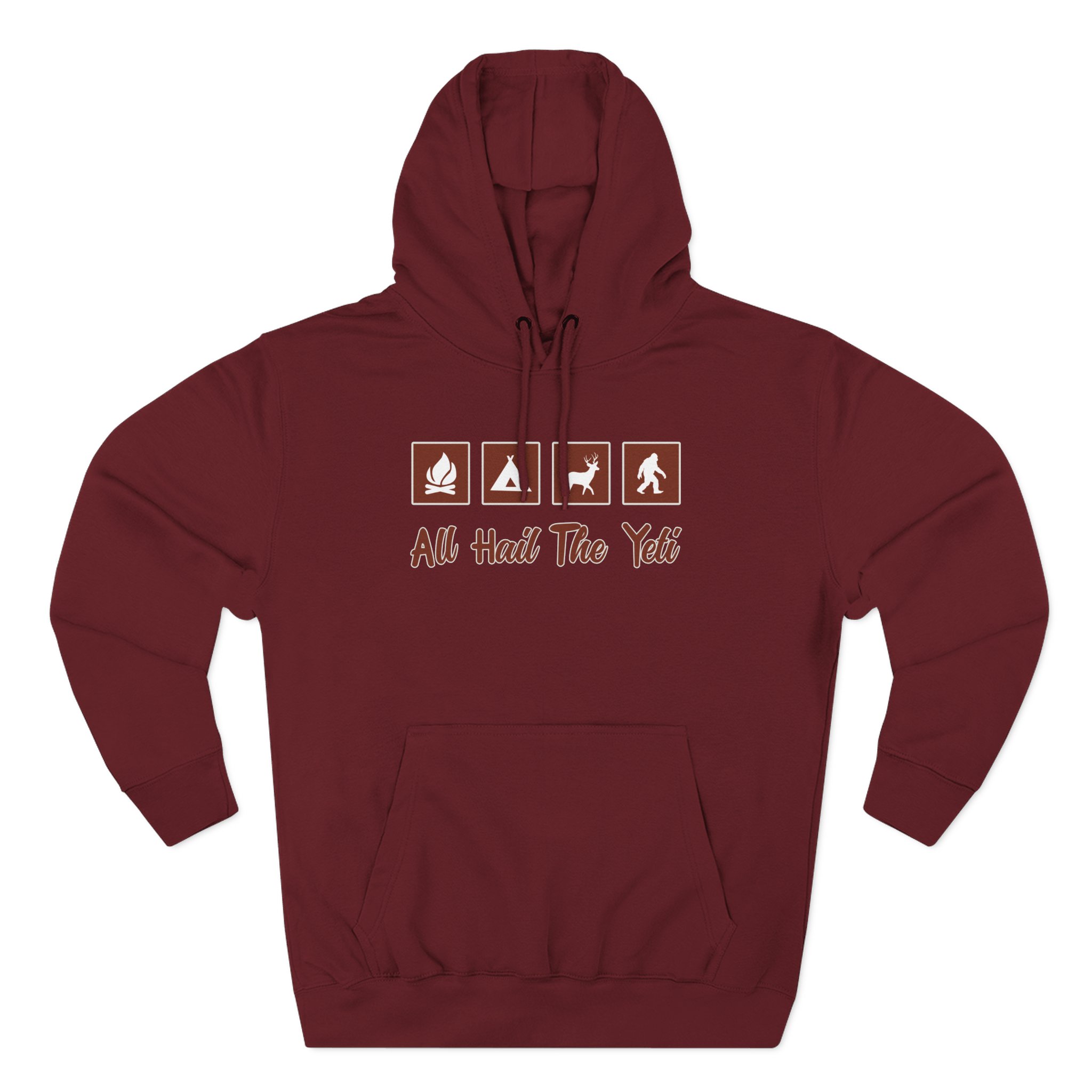 All Hail the Yeti Three-Panel Fleece Hoodie