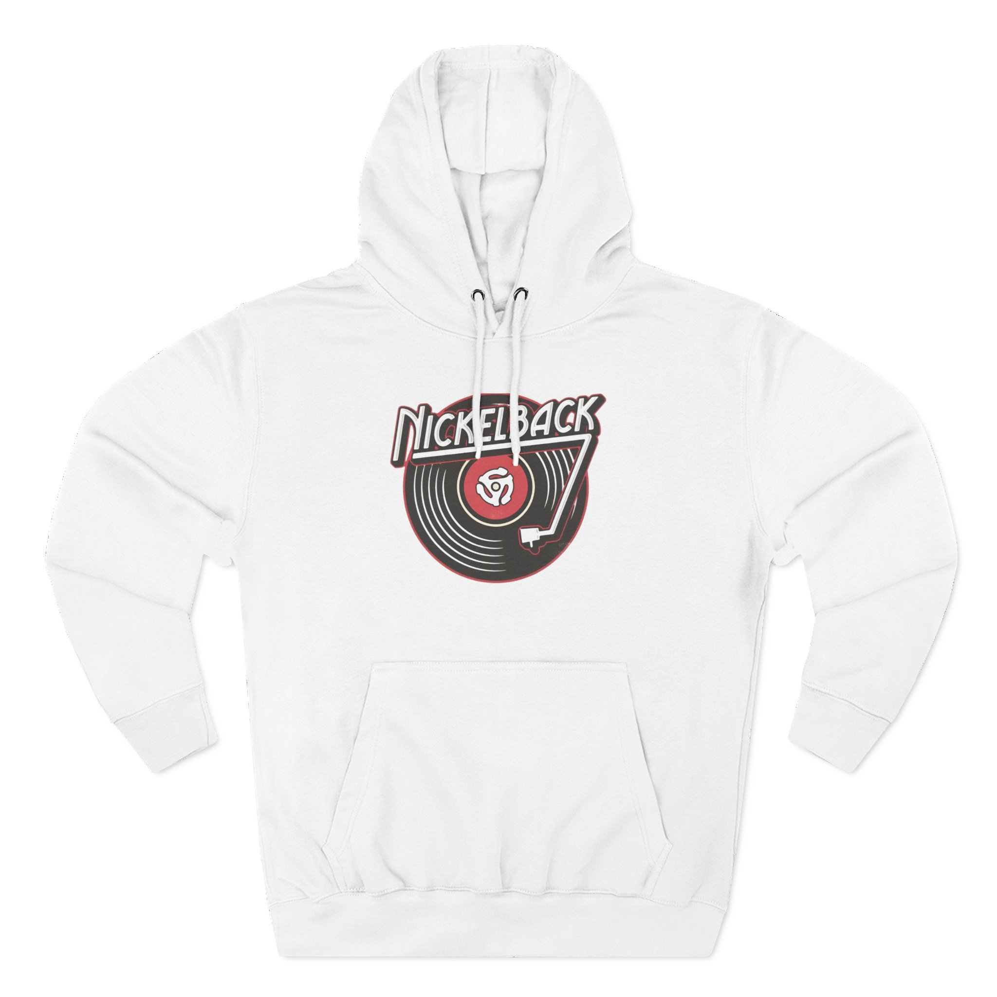 Nickelback Record Natural Ringer Three-Panel Fleece Hoodie