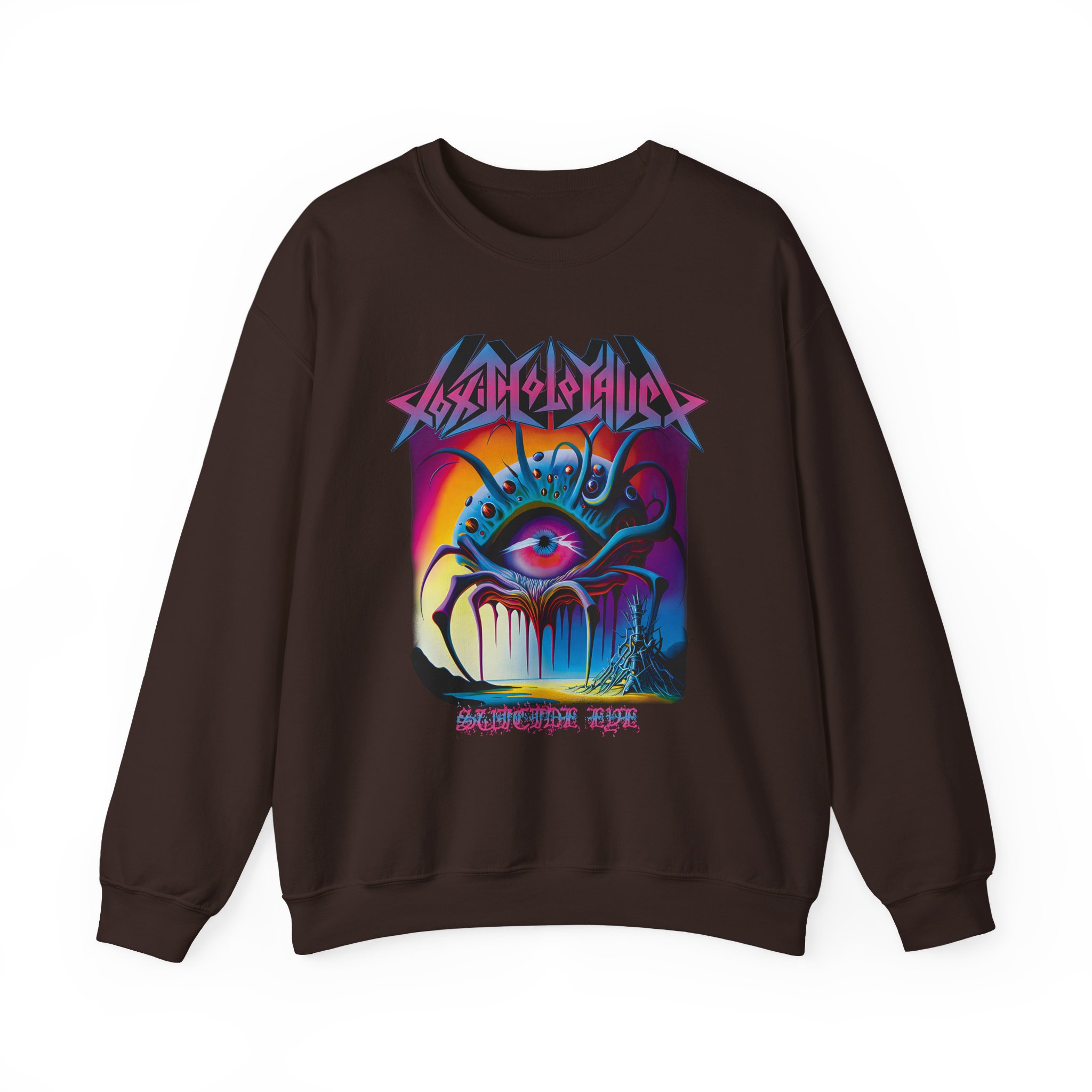 Toxic Holocaust Suicide Eye Unisex Heavy Blendâ„¢ Crewneck Sweatshirt