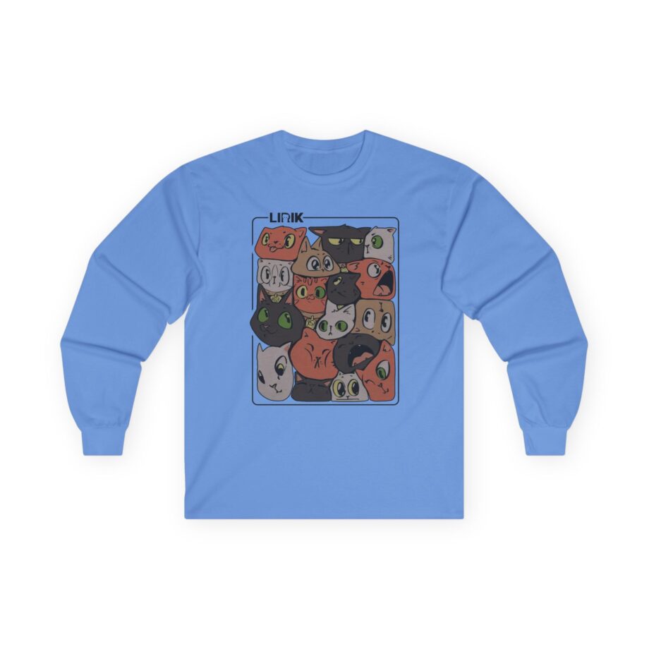 Lirik Squished Cat Jar Unisex Ultra Cotton Long Sleeve Tee