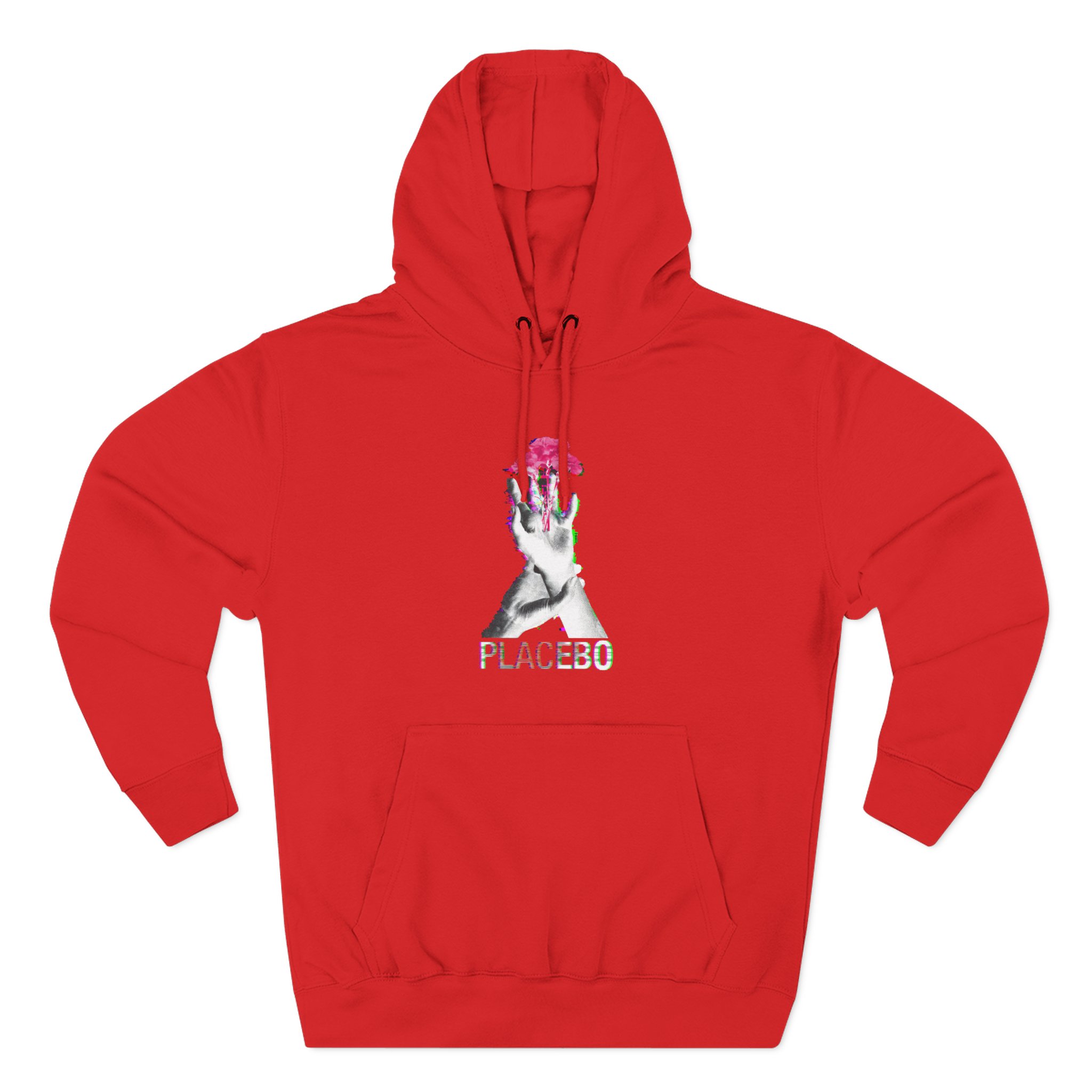 Placebo Flower Hand Three-Panel Fleece Hoodie