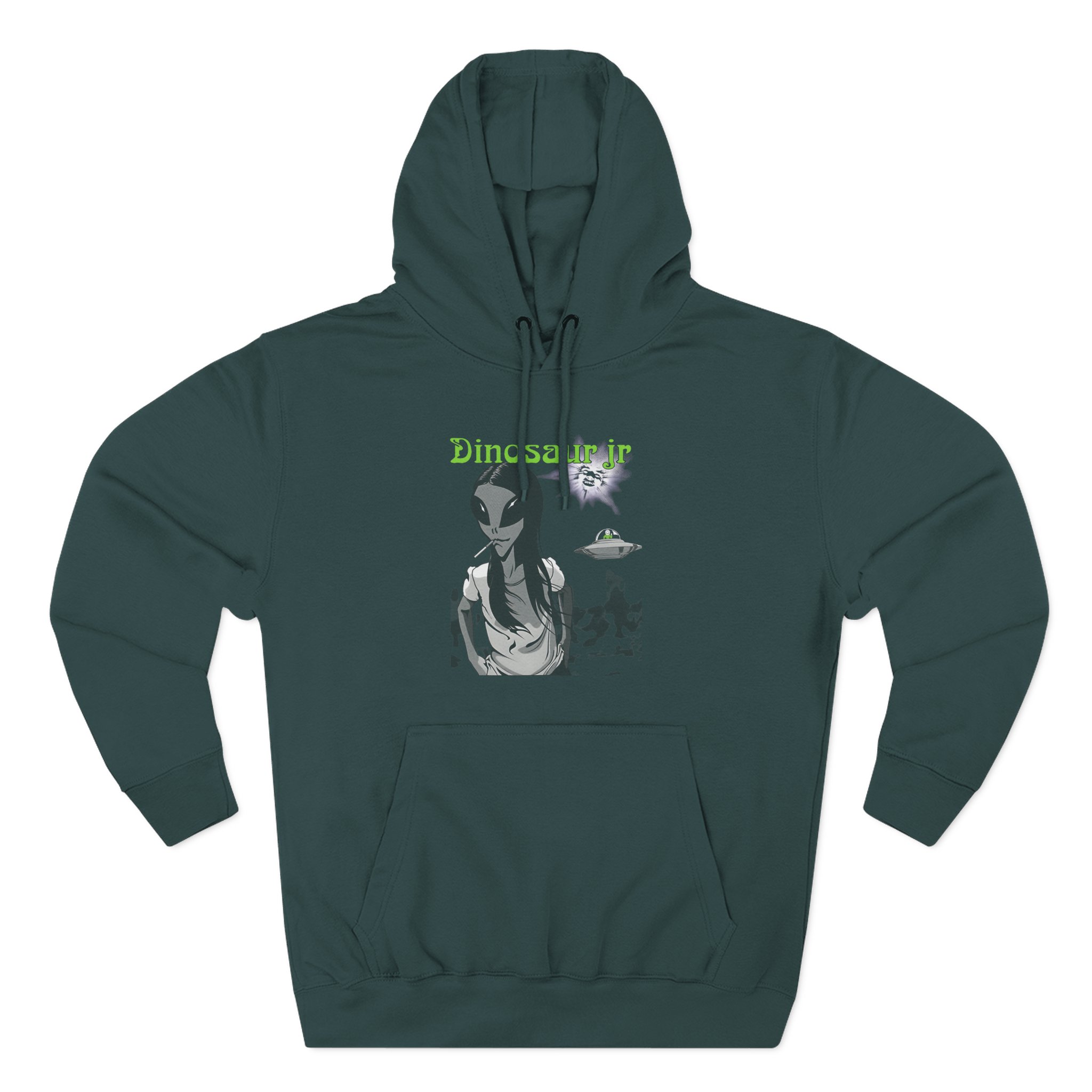 Dinosaur Jr Alien Three-Panel Fleece Hoodie