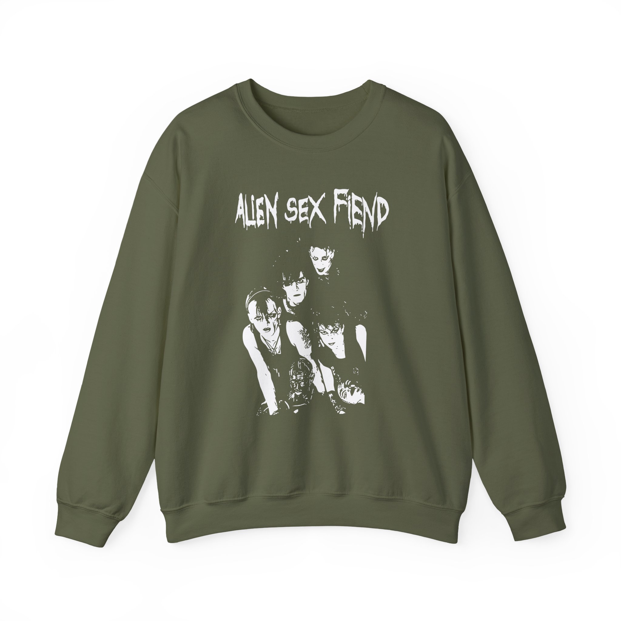 Alien Sex Fiend Band Photo Unisex Heavy Blendâ„¢ Crewneck Sweatshirt