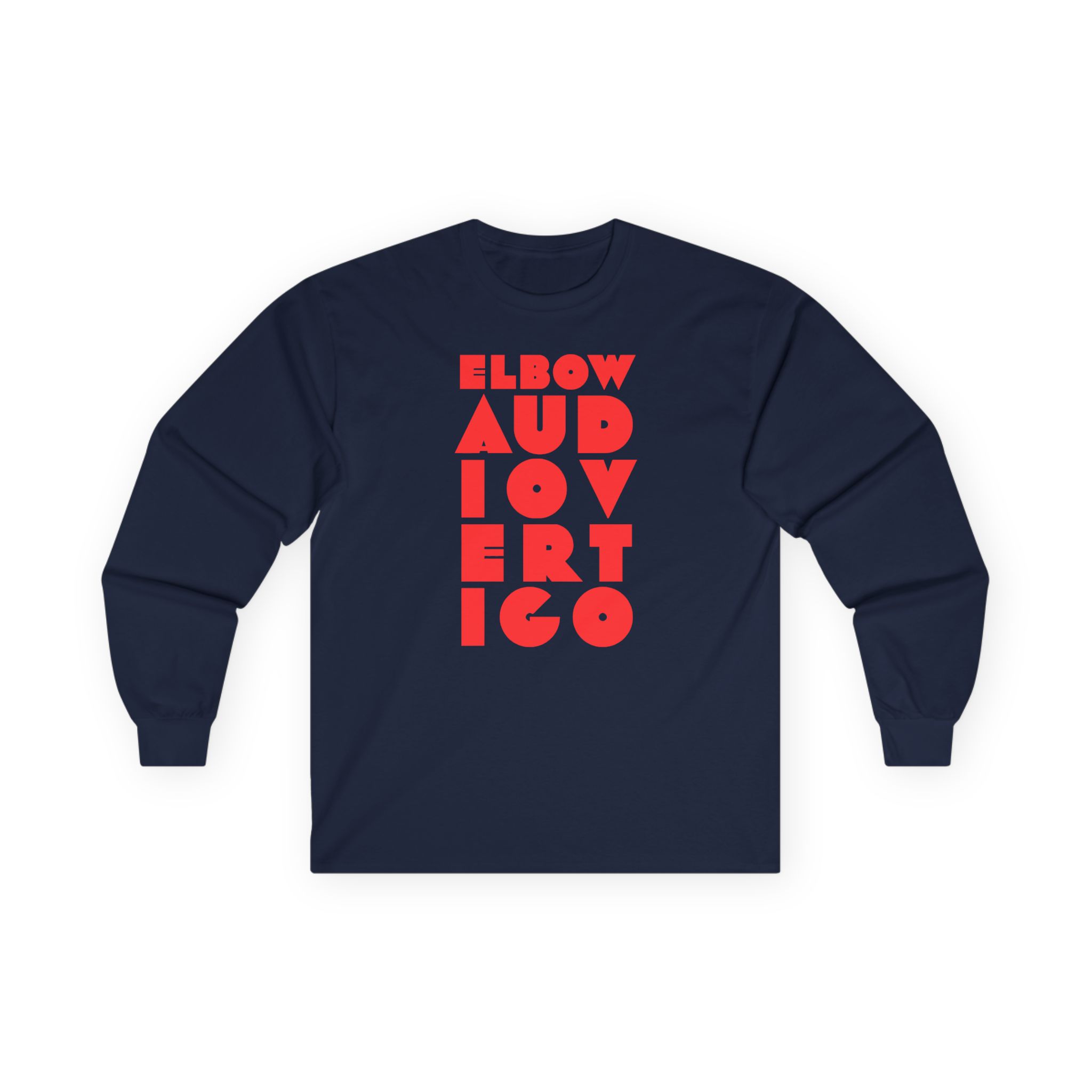 Elbow Audio Vertigo Stacked Logo Unisex Ultra Cotton Long Sleeve Tee