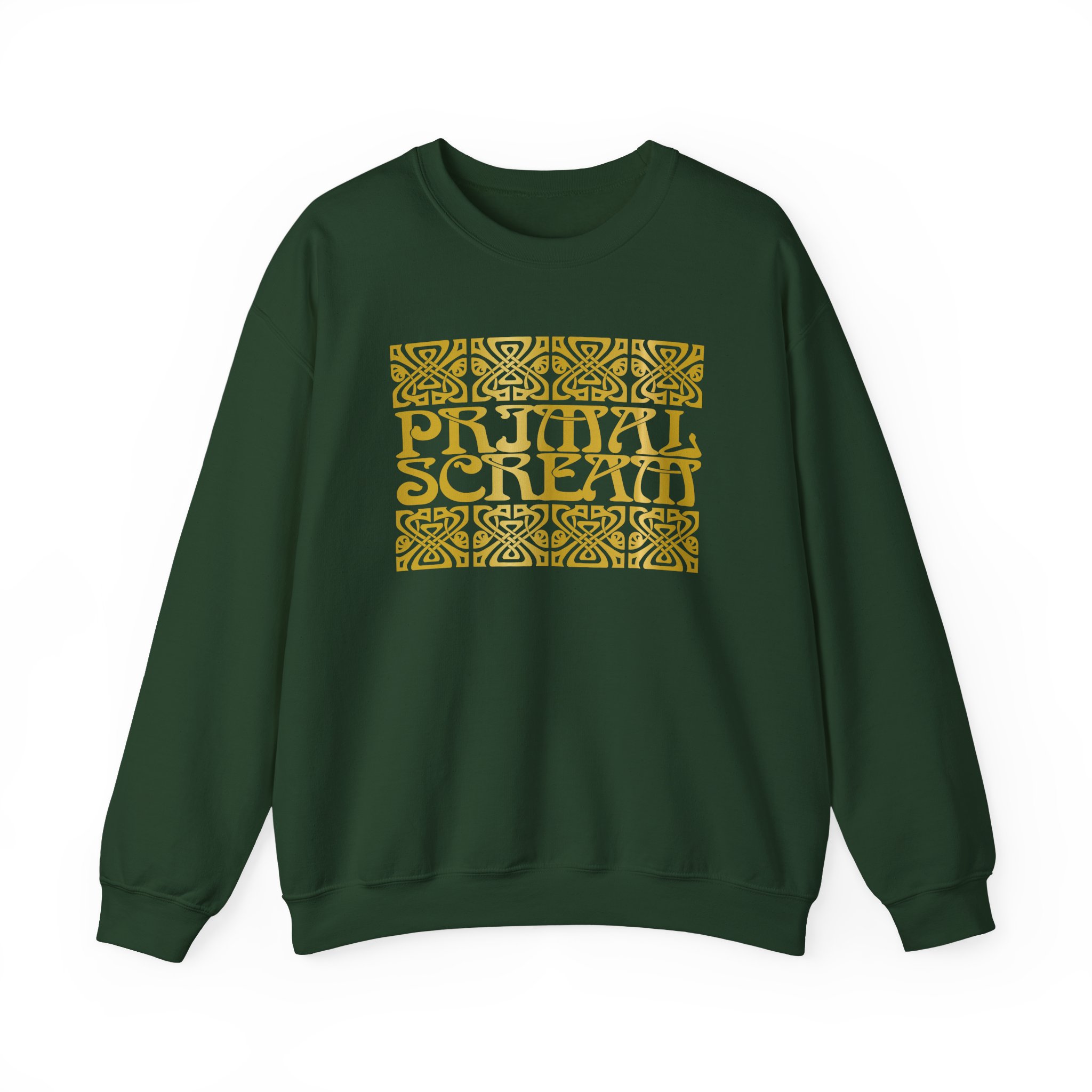 Primal Scream Black & Gold Deco Unisex Heavy Blendâ„¢ Crewneck Sweatshirt