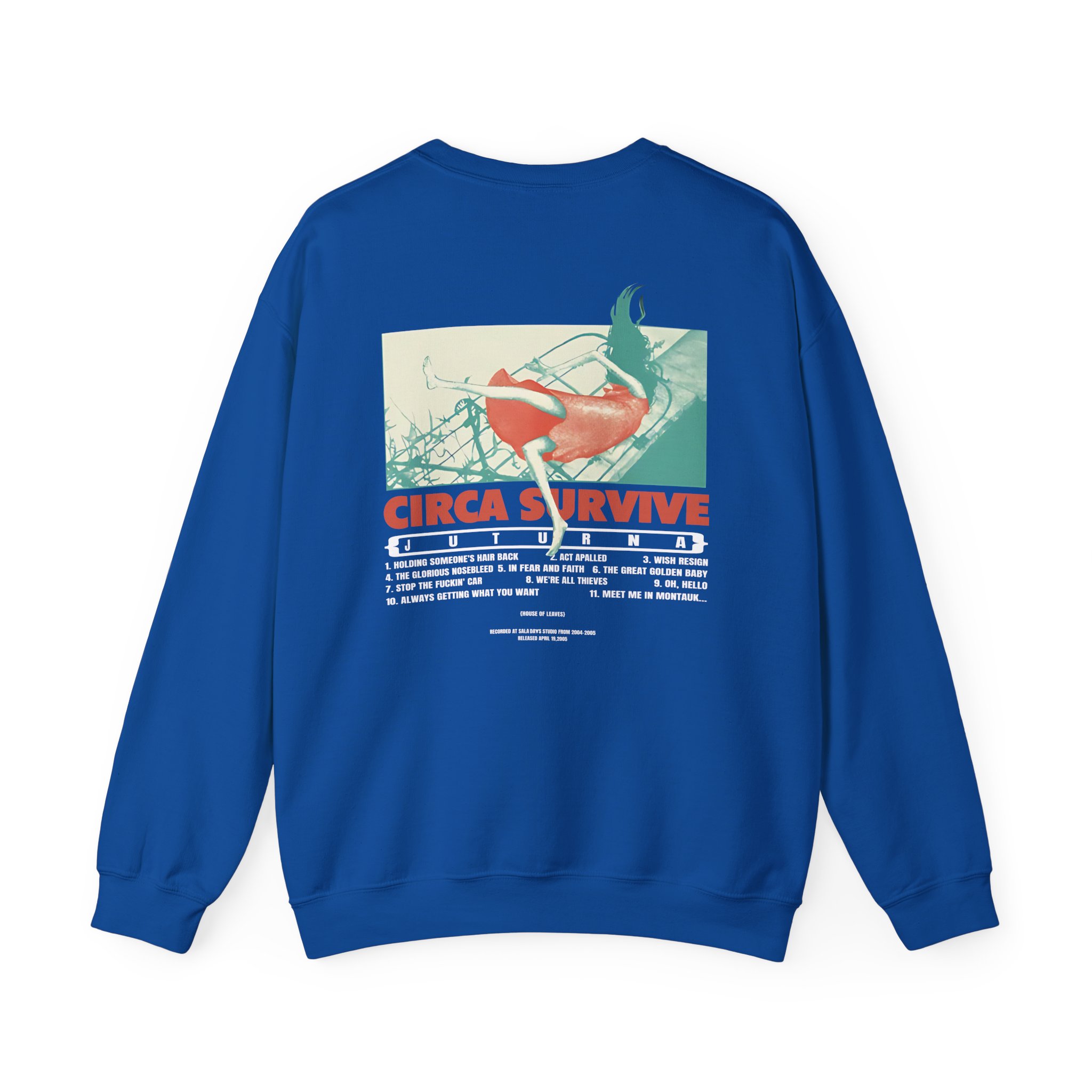 Circa Survive Juturna Tracklist Unisex Heavy Blendâ„¢ Crewneck Sweatshirt
