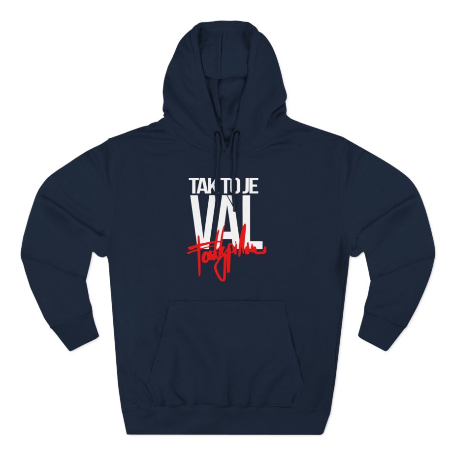 Fattypillow Tak to Je Val Three-Panel Fleece Hoodie