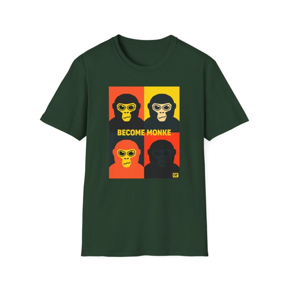 Gorilla Tag Become Monke Unisex Softstyle T-Shirt